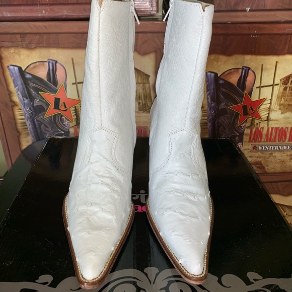 Ostrich Quill Boots - Picture 2 of 2